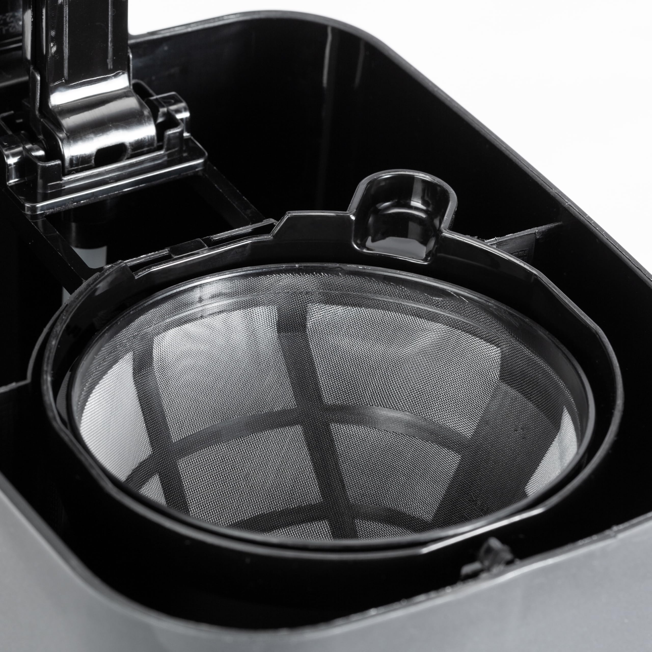 Amazon Basics 5 Cup Drip Coffee Maker, Coffee Machine with Glass Coffee Pot (0.8 Qt), Auto Shut-off, Auto Pause, Removable Filter Basket, Matte Black