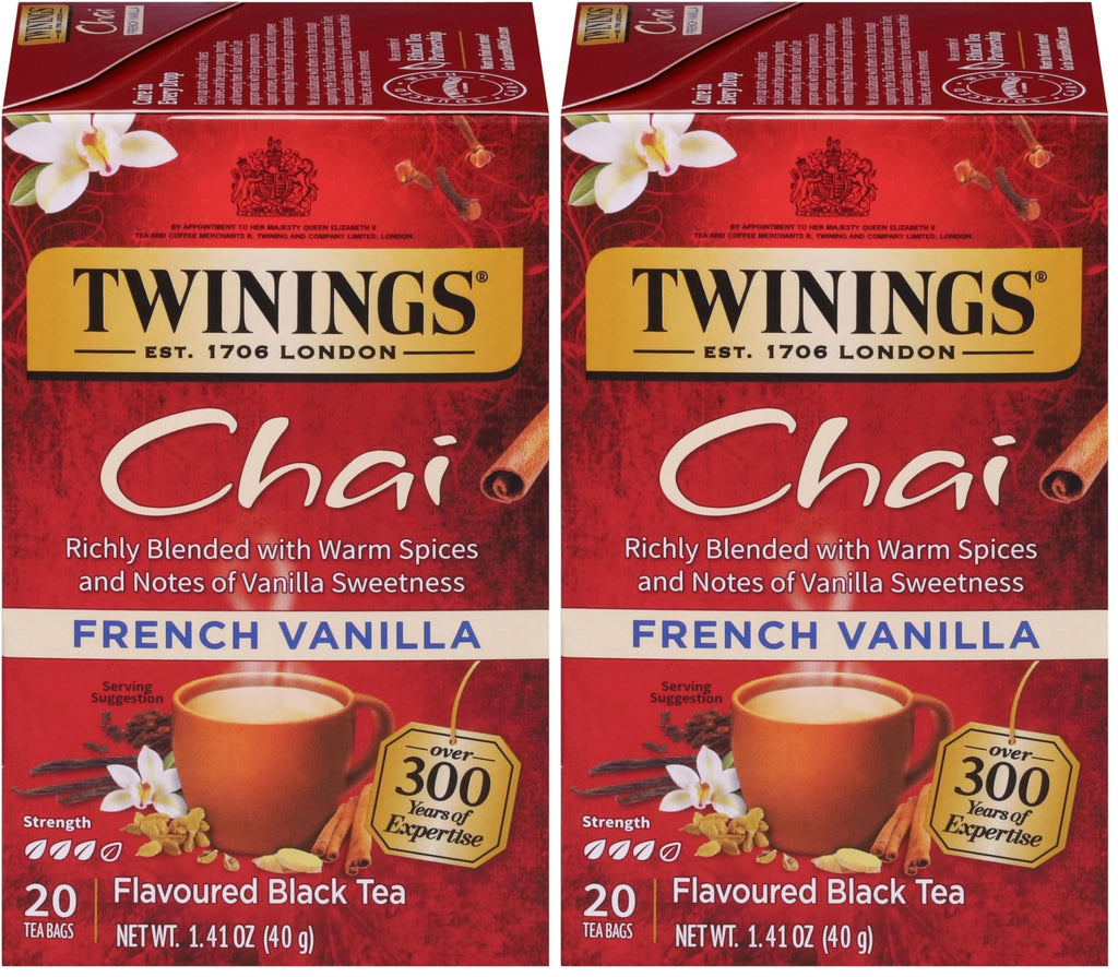 Twinings English Breakfast Black Tea Individually Wrapped Bags, 100 Count (Pack of 1), Smooth, Flavourful, and Robust, Caffeinated, Enjoy Hot or Iced, 100 Teabags