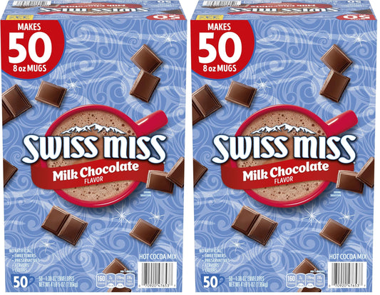 Swiss Miss Milk Chocolate Flavor Hot Cocoa Mix, 1.38 oz. 50-Count