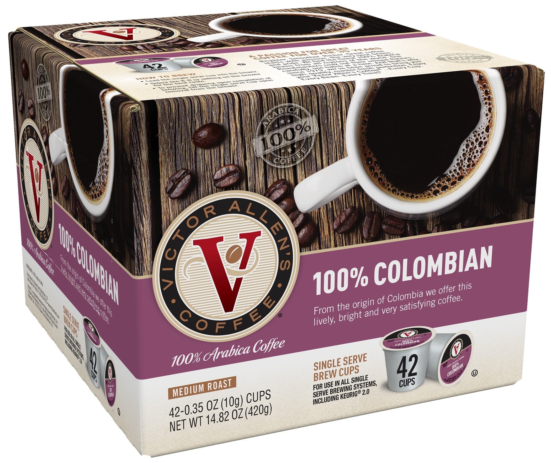 Victor Allen's Coffee Morning Blend, Light Roast, 12 Count, Single Serve Coffee Pods for Keurig K-Cup Brewers