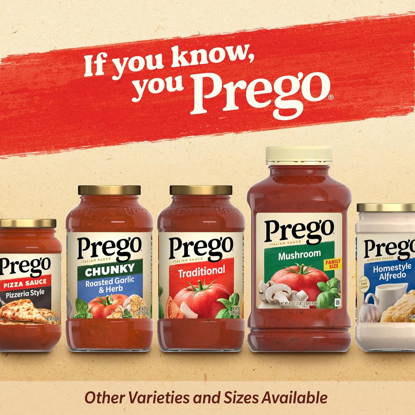 Prego Traditional Pasta Sauce, 45 oz Jar