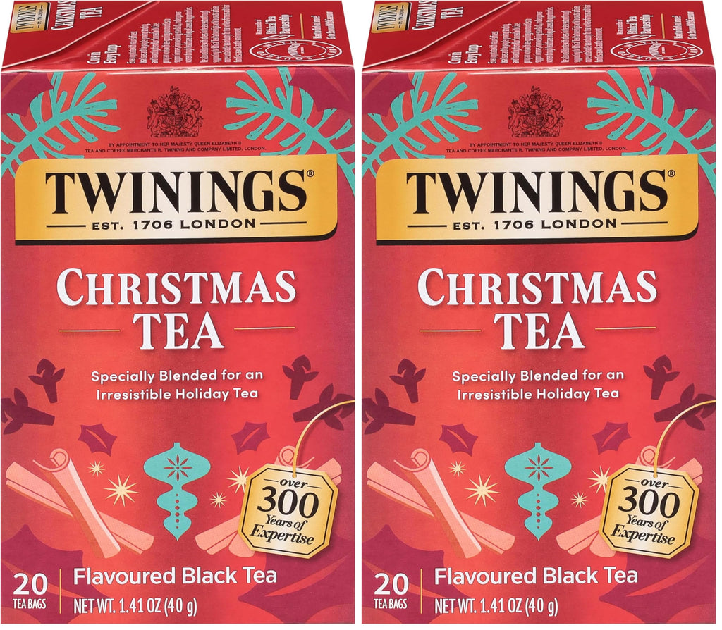 Twinings English Breakfast Black Tea Individually Wrapped Bags, 100 Count (Pack of 1), Smooth, Flavourful, and Robust, Caffeinated, Enjoy Hot or Iced, 100 Teabags