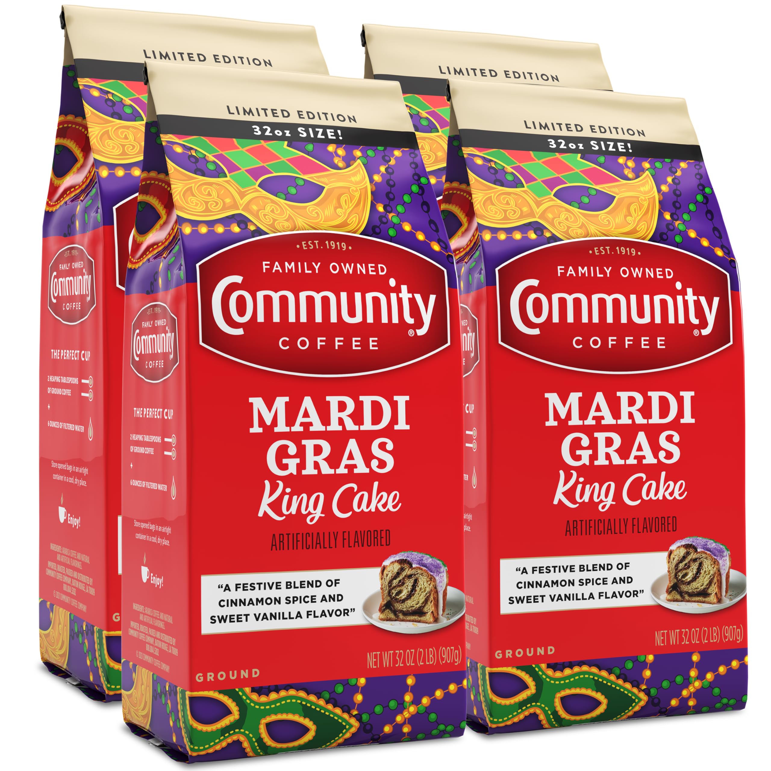 Community Coffee  Flavored Selections 12 Ounce, Medium Roast Ground, 12 Ounce (Pack of 1)