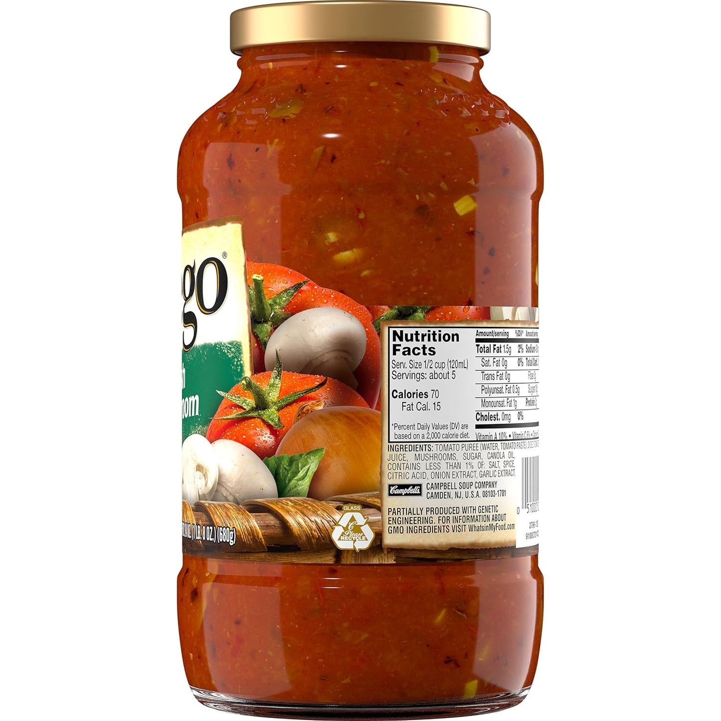 Prego Traditional Pasta Sauce, 45 oz Jar