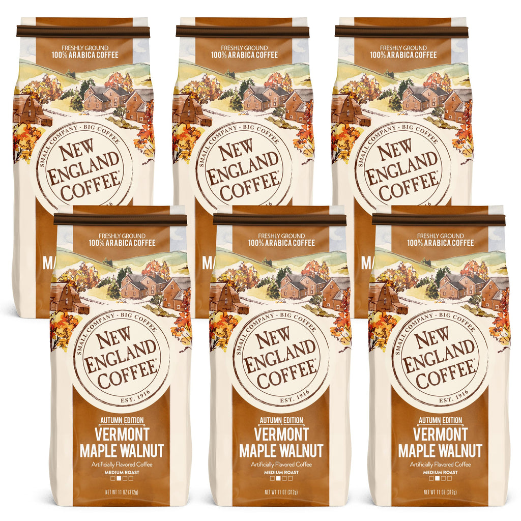 New England Coffee Breakfast Blend Medium Roast Ground Coffee, 12oz Bag (Pack of 1)