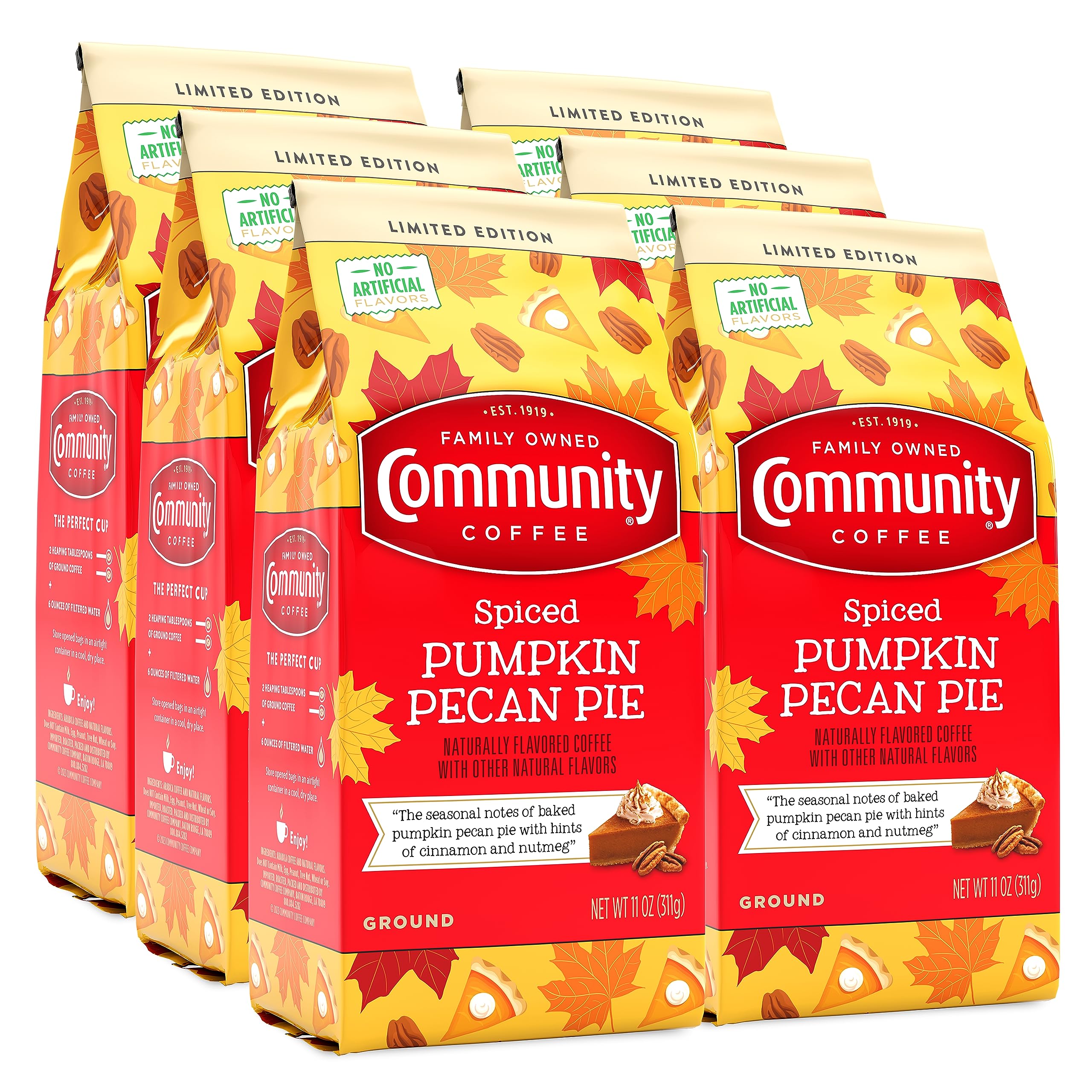 Community Coffee  Flavored Selections 12 Ounce, Medium Roast Ground, 12 Ounce (Pack of 1)