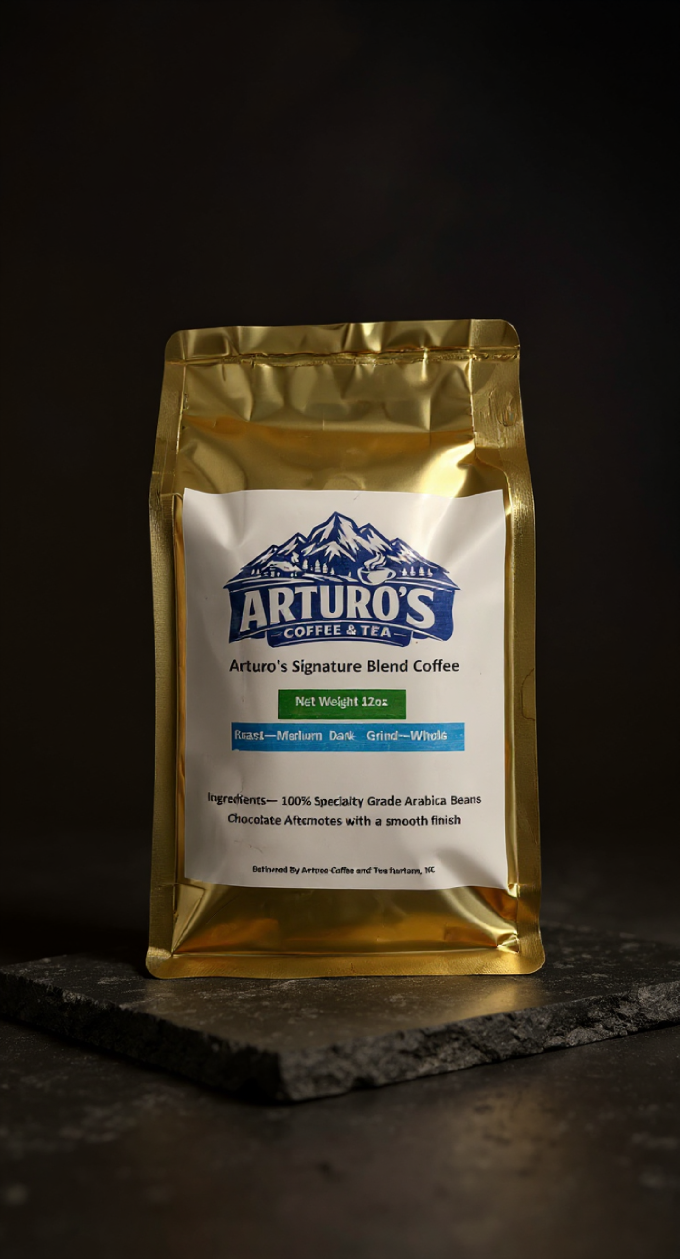 Arturo's Signature Blend Coffee 12oz Bag Whole Bean