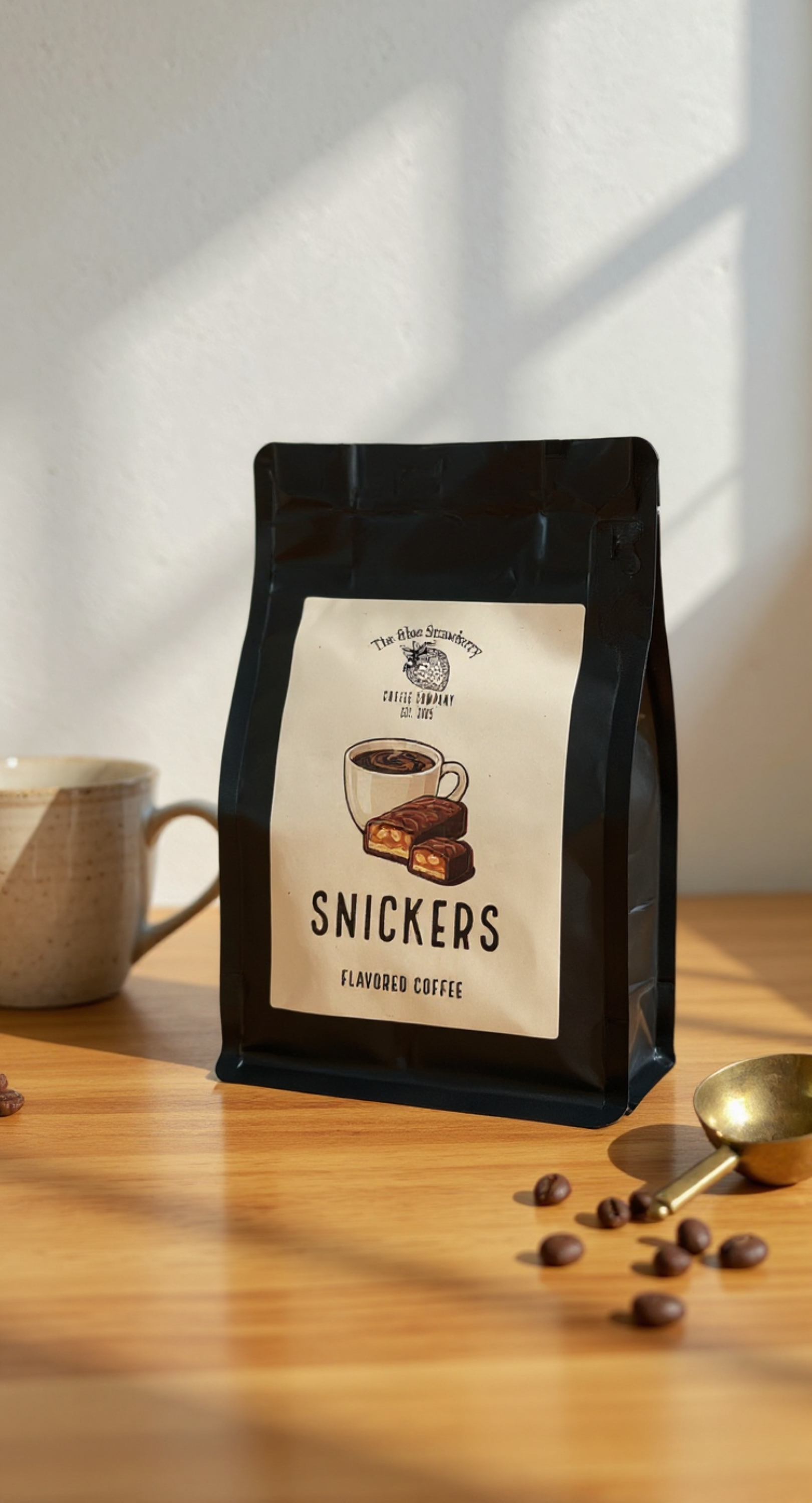 Snickers Flavored Coffee- 8oz Whole Bean