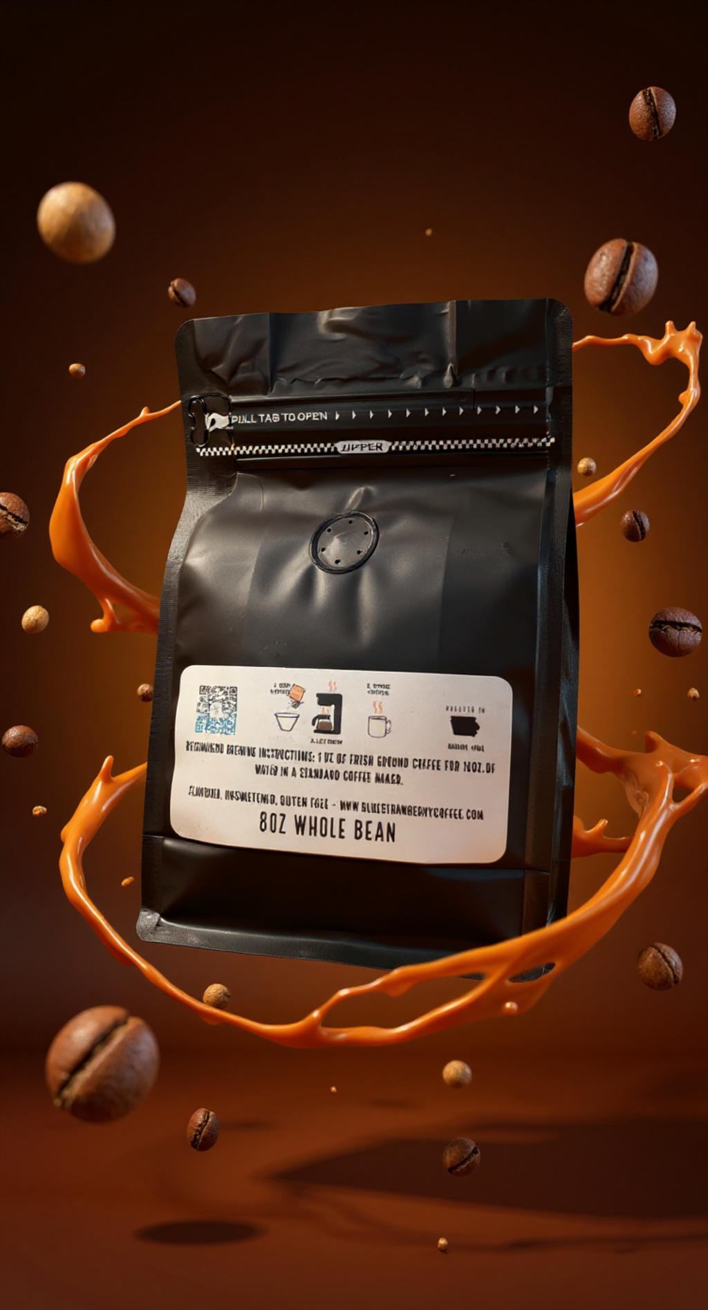 Snickers Flavored Coffee- 8oz Whole Bean