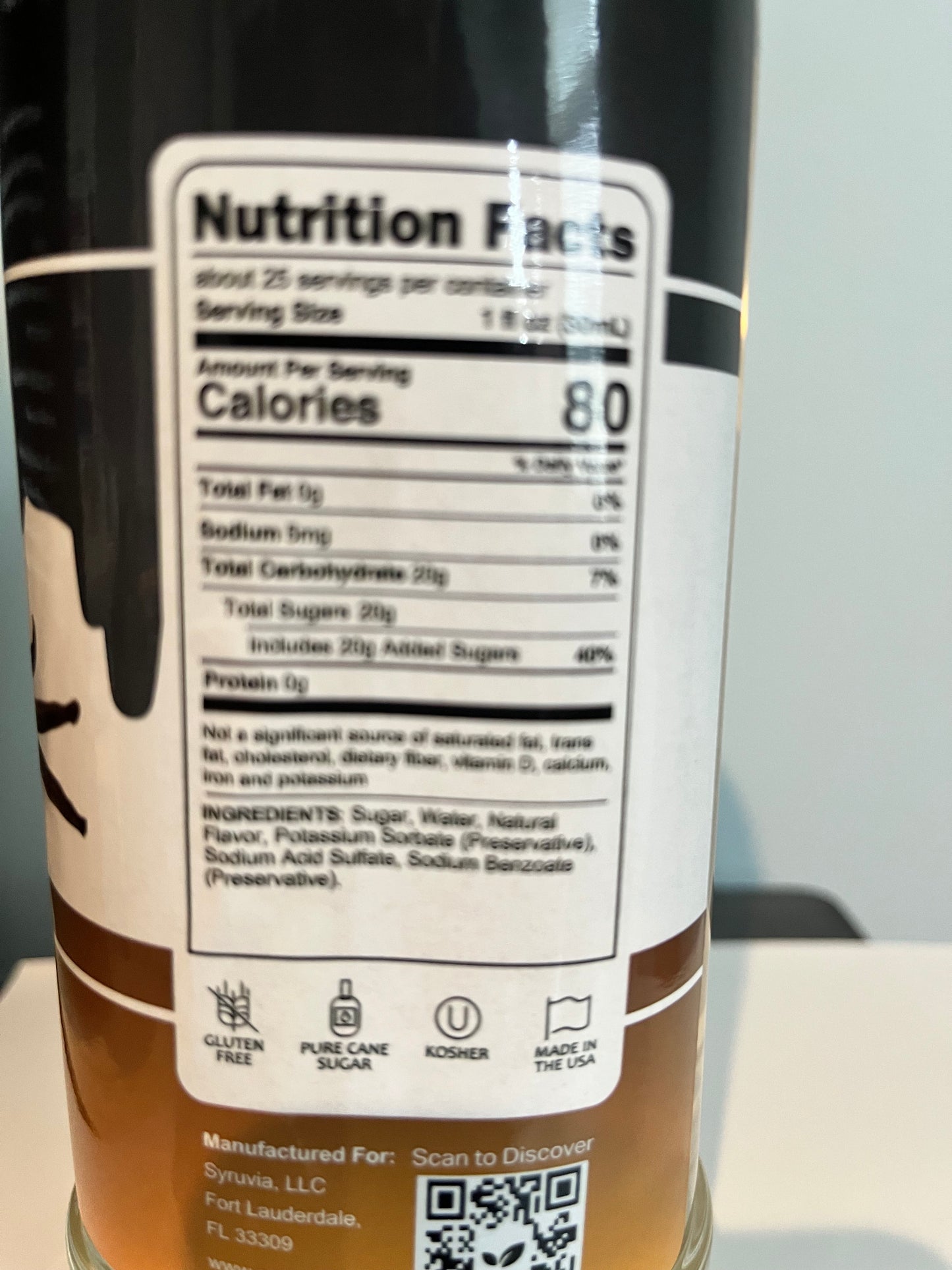 Vanilla Coffee Flavored Syrup