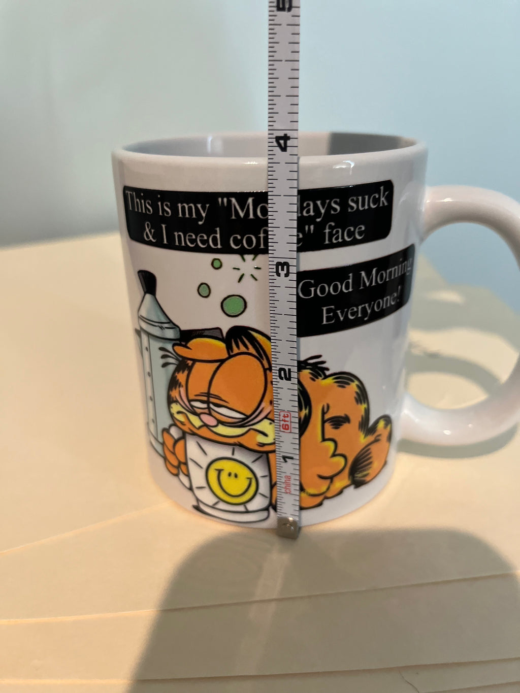 Garfield - Monday Morning I Need Coffee Face 15oz