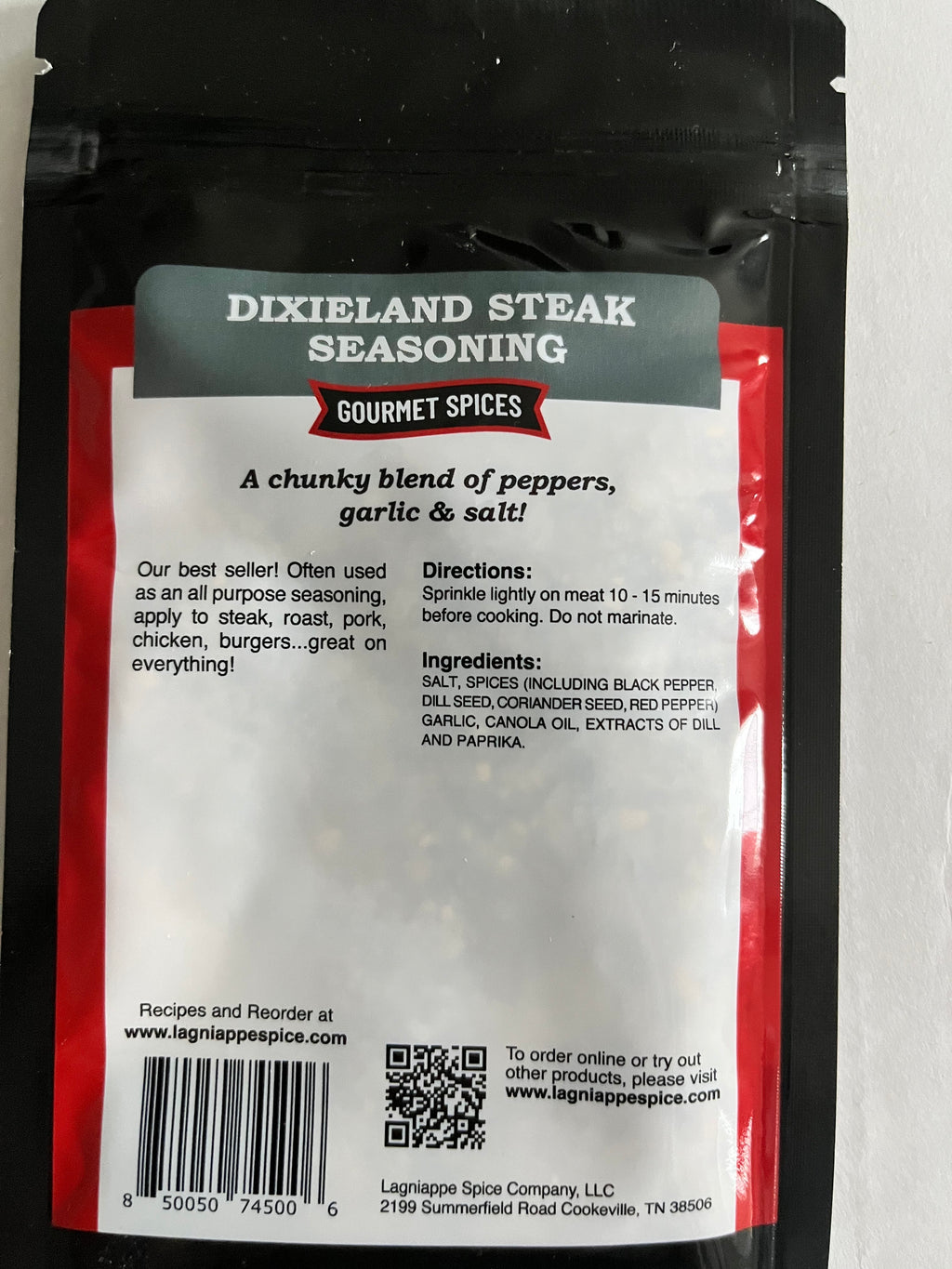 Dixieland Steak Seasoning - 1.5 oz bag