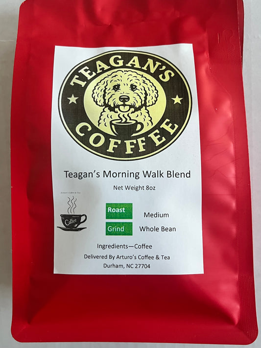 Teagans Morning Walk 8oz Whole Bean coffee