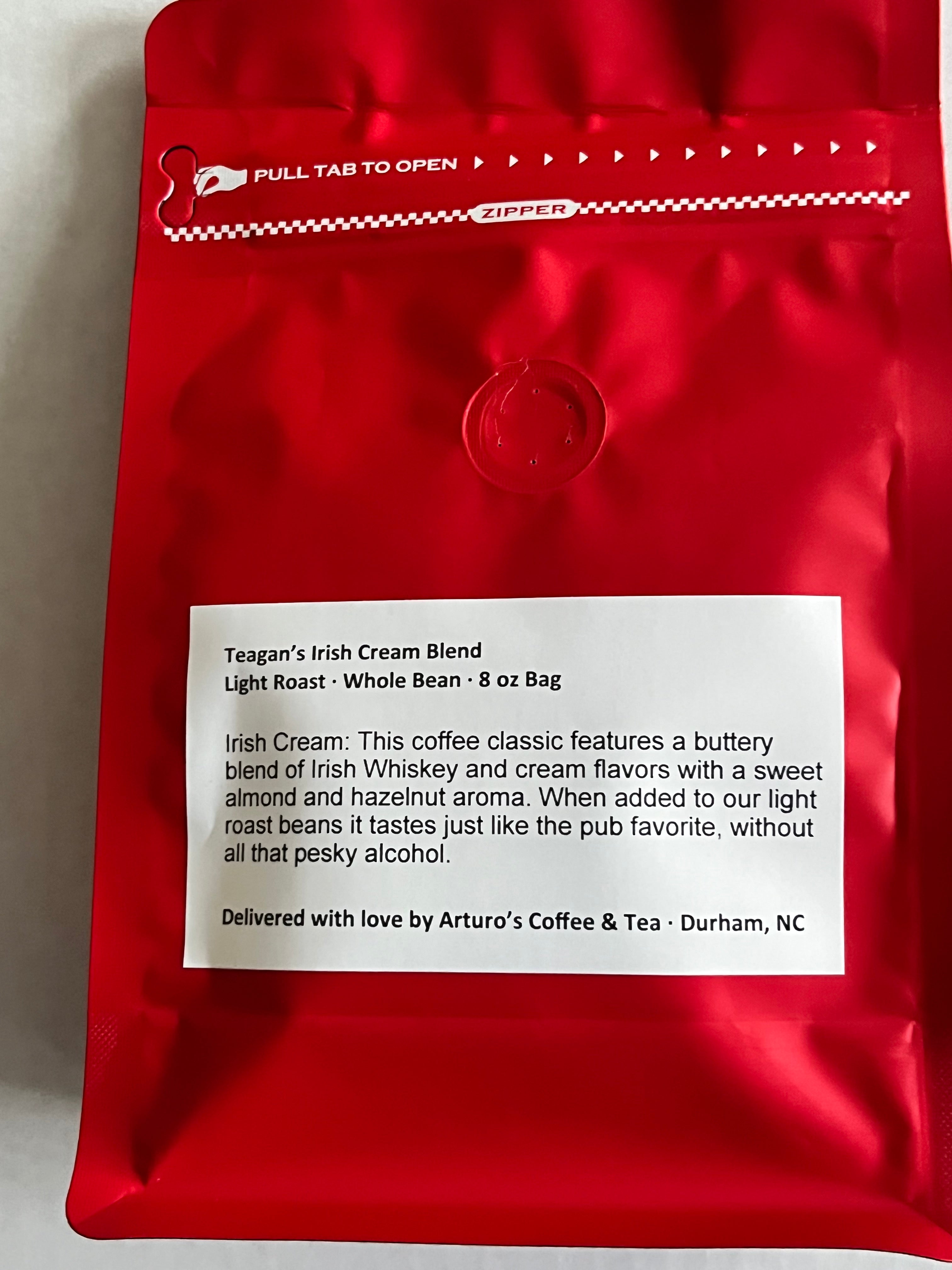 Teagan's Irish Cream Coffee - 8oz Bag