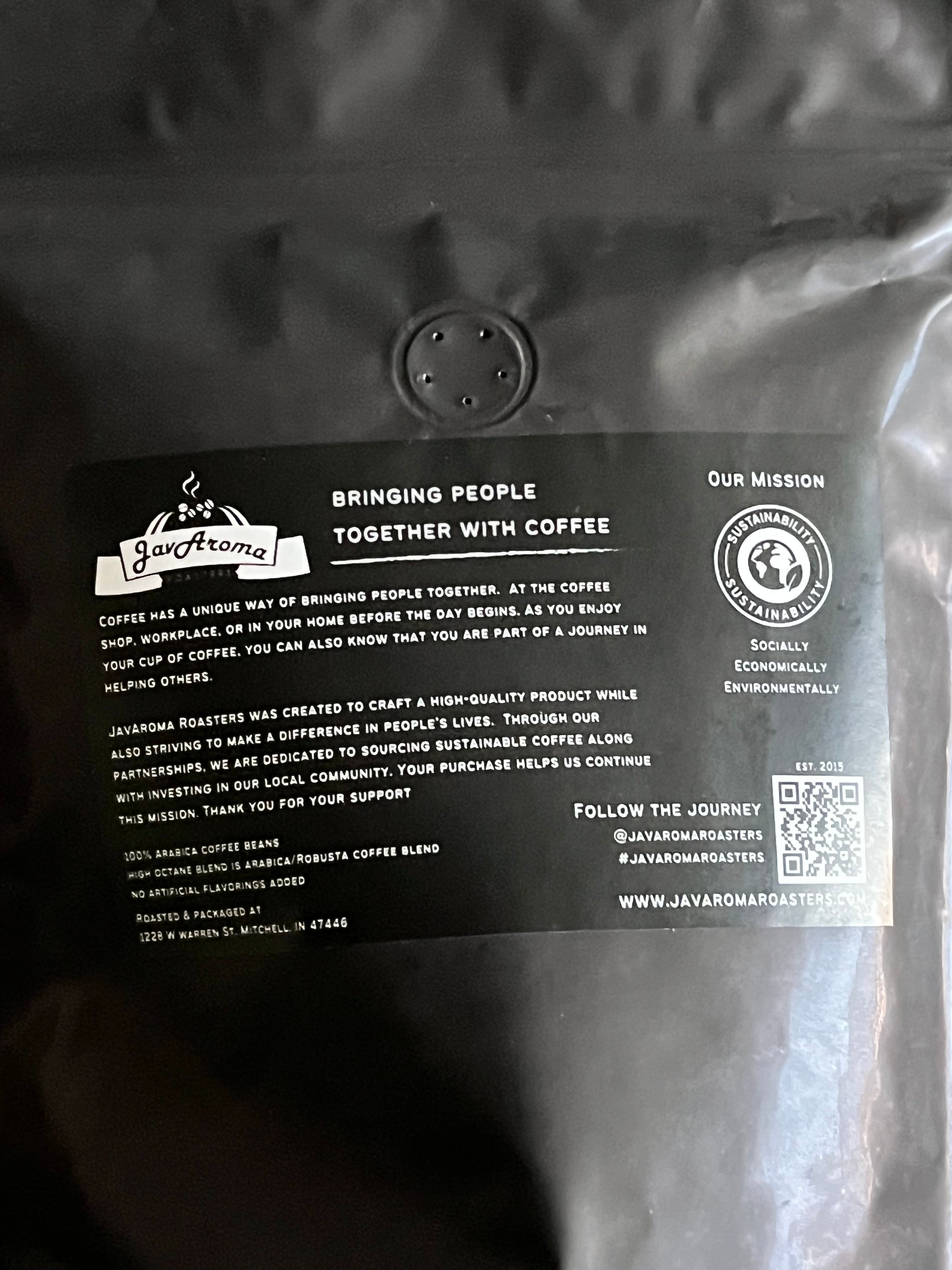 JavAroma Stomping Ground Dark Raost Coffee - 1lb Whole Bean