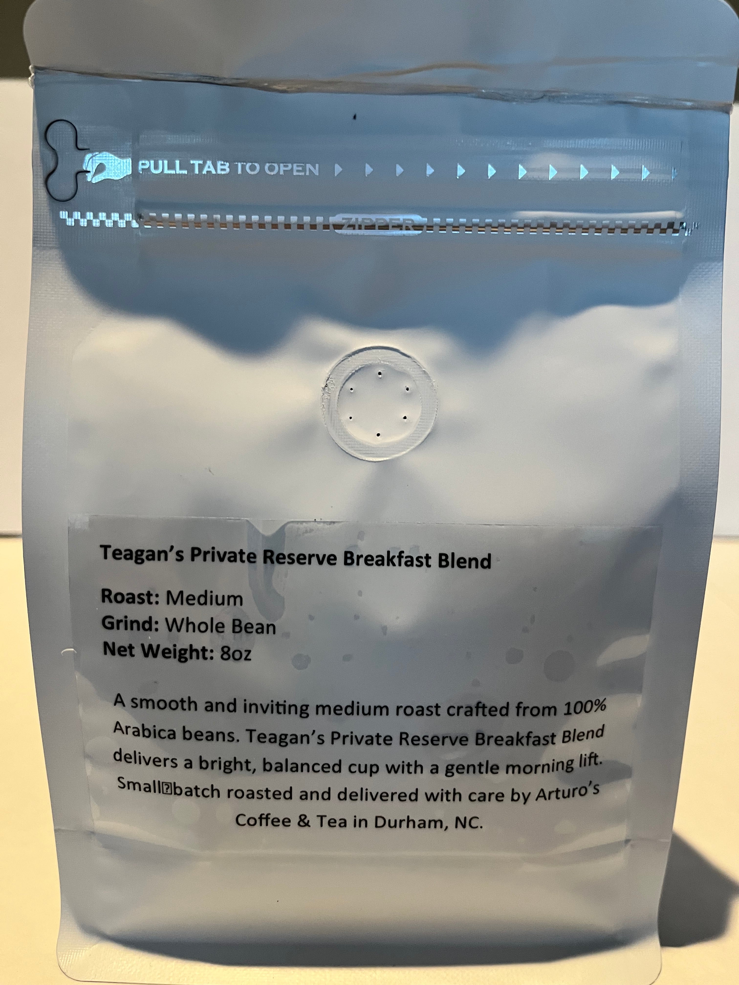 Teagan's Private Reserve Breakfast Blend Coffee