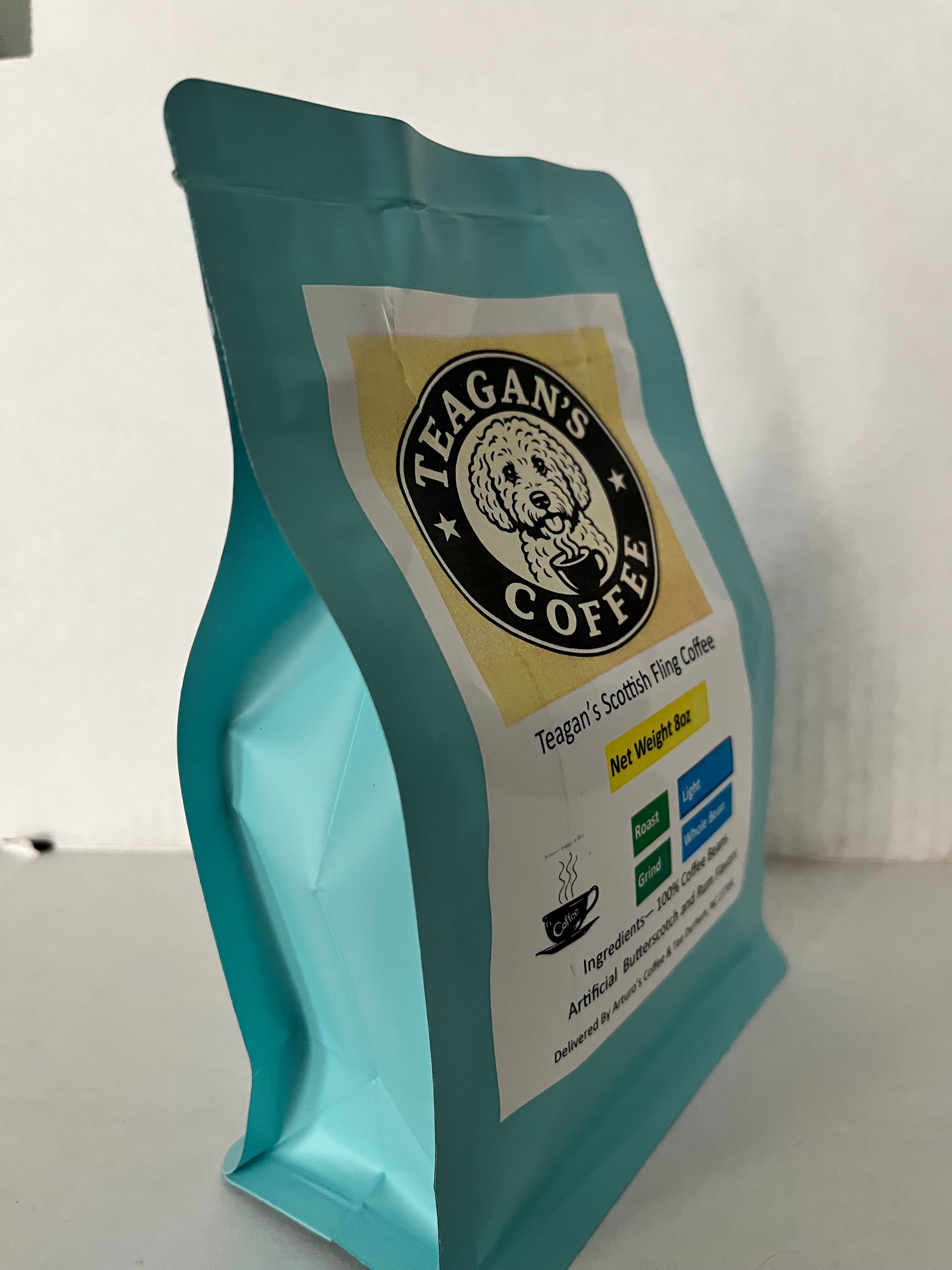 Teagan's Scottish Fling Flavored Coffee 8and 12 oz bag