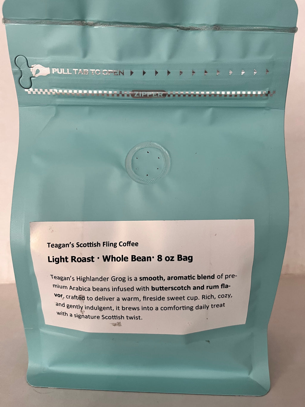 Teagan's Scottish Fling Flavored Coffee 8and 12 oz bag