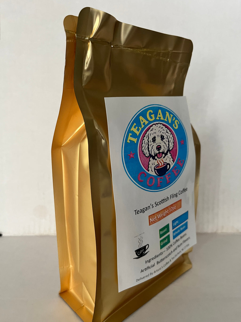 Teagan's Scottish Fling Flavored Coffee 8and 12 oz bag
