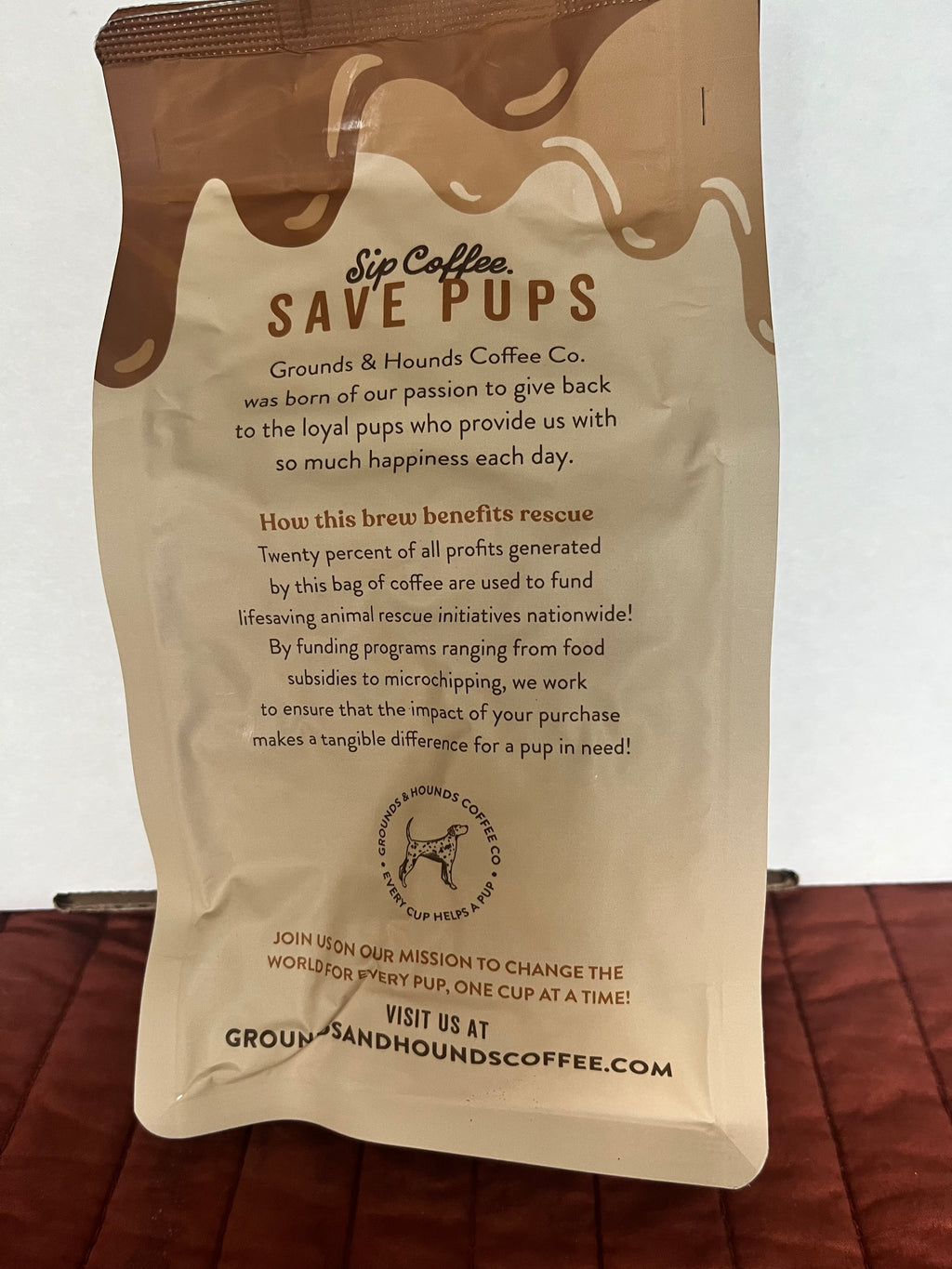 Caramel Swirl Whole Bean Coffee – Grounds & Hounds Whole Bean