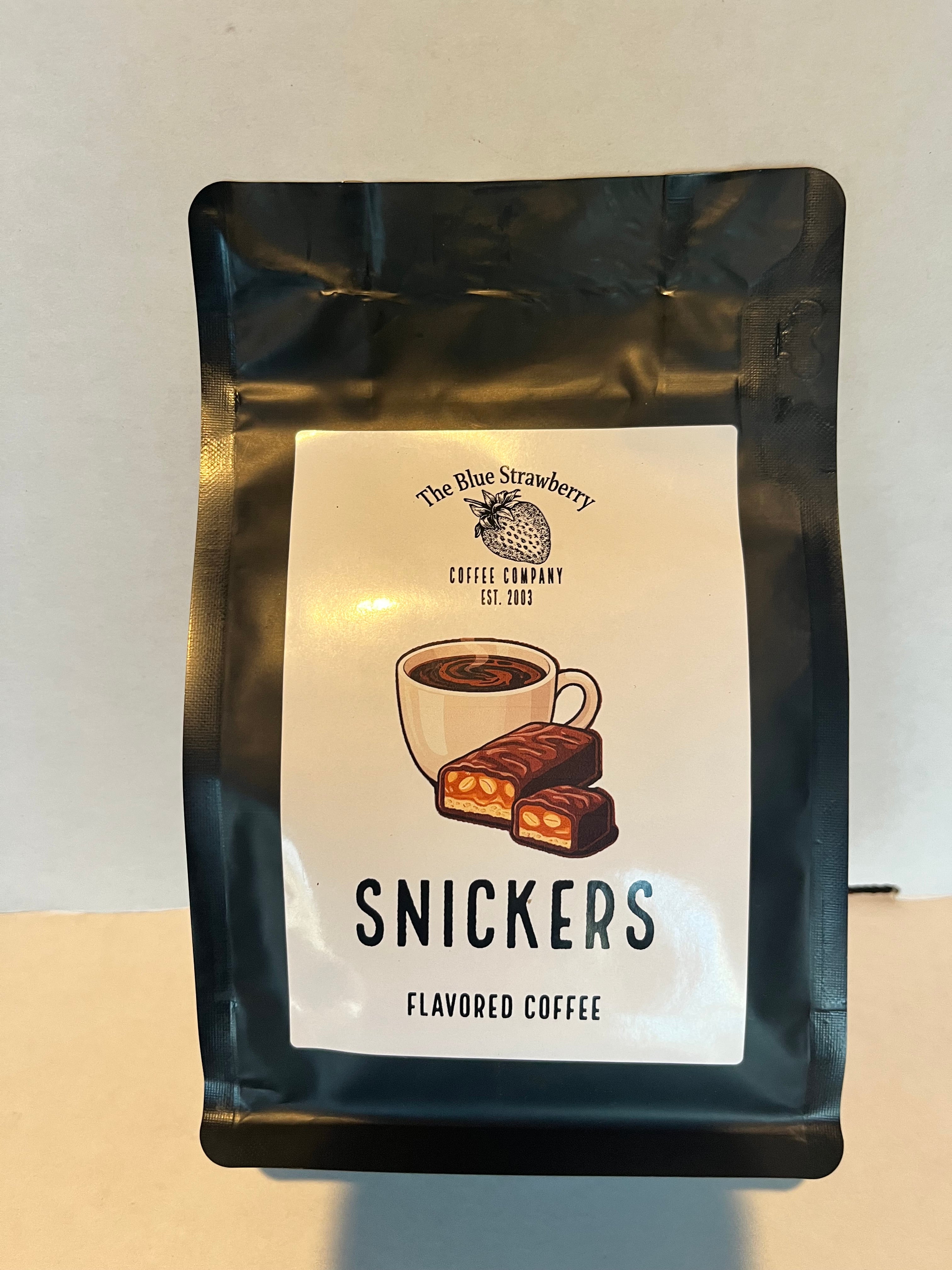 Snickers Flavored Coffee- 8oz Whole Bean