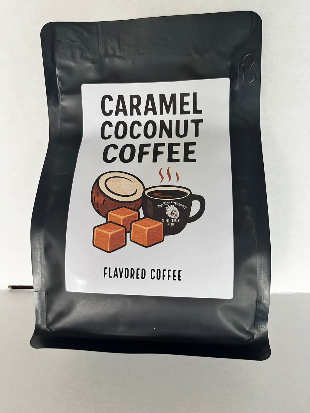 Carmel Coconut Flavored Coffee 8oz Whole Bean