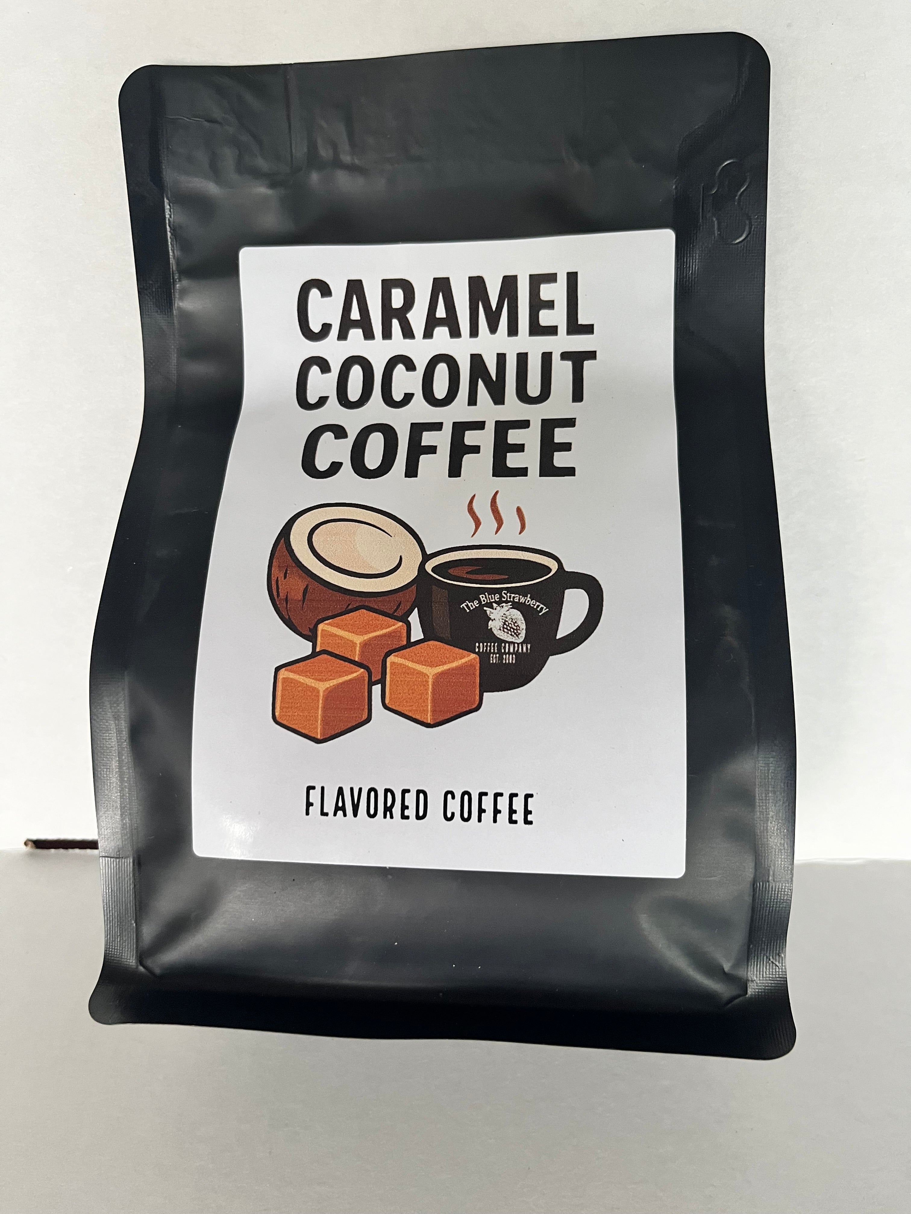 Carmel Coconut Flavored Coffee 8oz Whole Bean