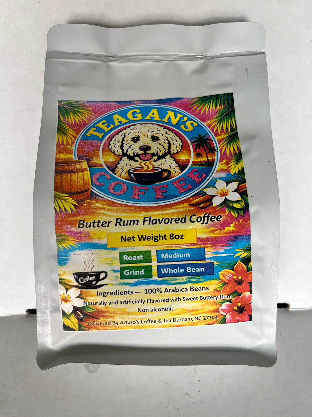 Teagans Butter Rum Flavored Coffee