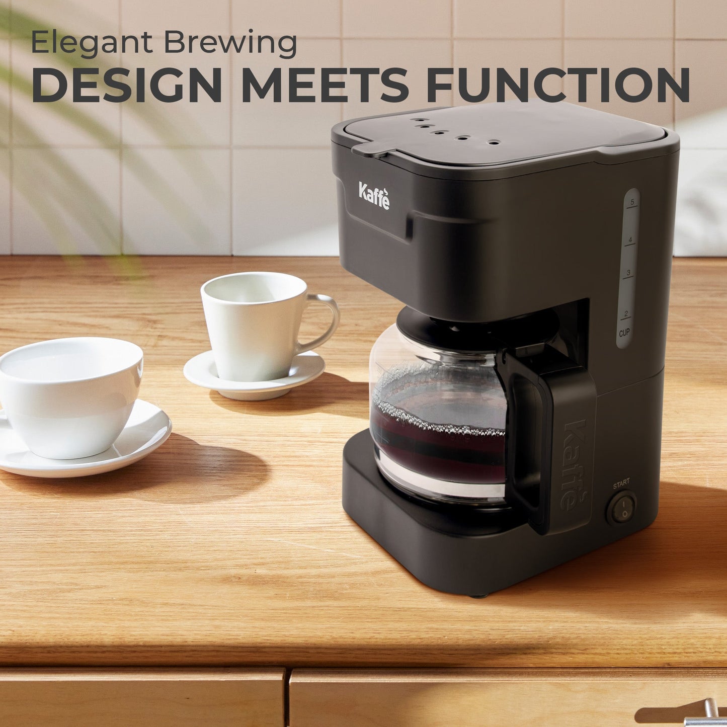 Coffee Maker (5-Cup) w/ Scoop, KFCM01