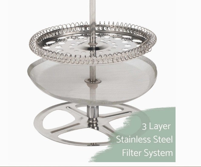 Glass and Stainless Steel French Press