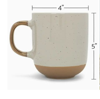 2-Tone Speckled Mug 4-Pack Gray Ceramic Price Is Per Mug