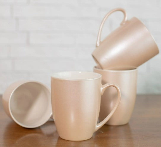 Pale Blush Glossy Finish Coffee Mug 4-Pack Price Is Per Mug