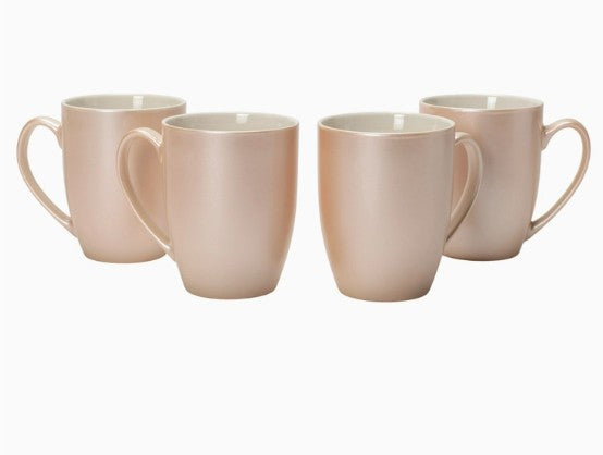 Pale Blush Glossy Finish Coffee Mug 4-Pack Price Is Per Mug
