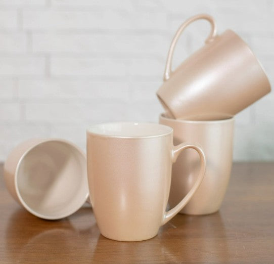 Pale Blush Glossy Finish Coffee Mug 4-Pack Price Is Per Mug