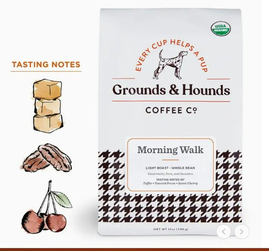 Ground & Hound Morning Walk 12 oz bag  ground coffee