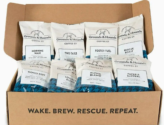 Ground & Hound Eight Blend Coffee Sample Kit