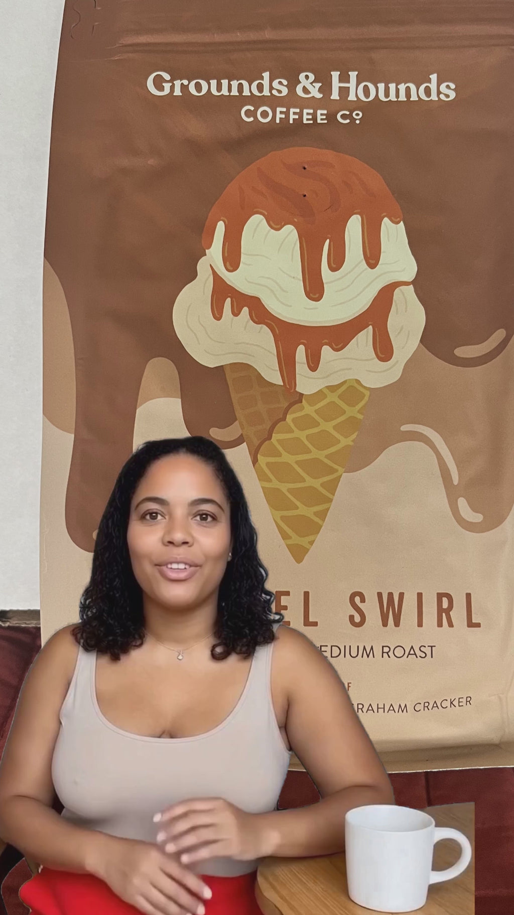 Caramel Swirl Whole Bean Coffee – Grounds & Hounds Whole Bean
