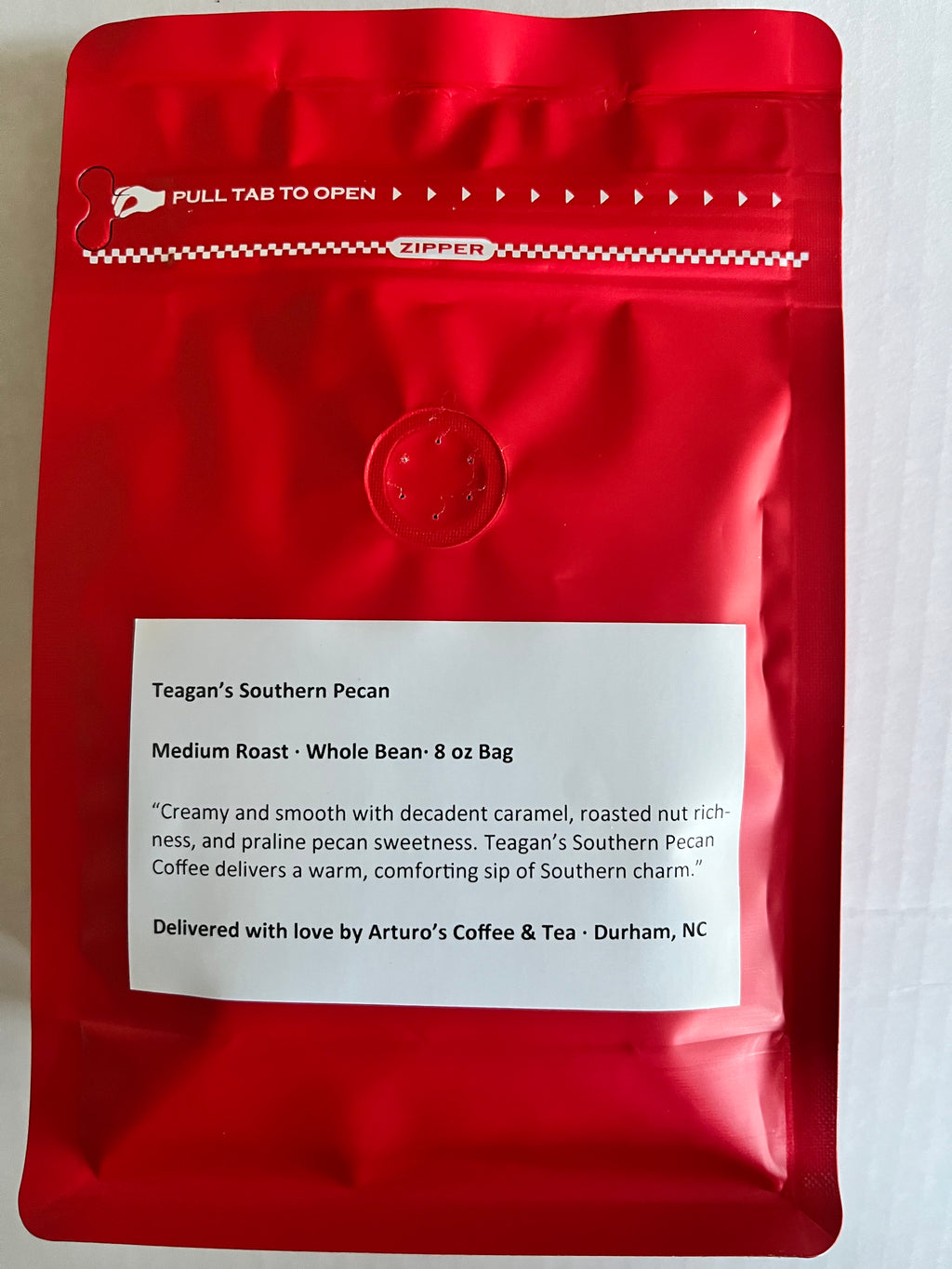 Teagan's Southern Pecan 8oz bag coffee